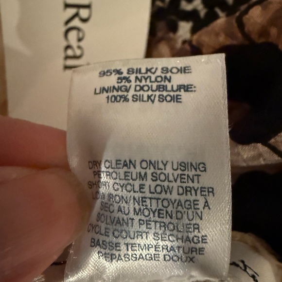 Oscar De La Renta Silk Floral Sheath Dress Size 6 Designer - Picture 6 of 6